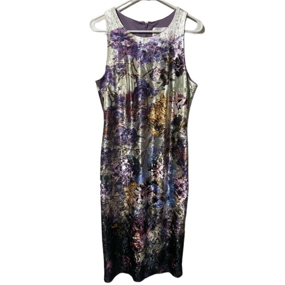 nicole miller ladies' sleeveless dress Nicole Miller Ladies' Sleeveless Dress, Navy Floral Print, Small